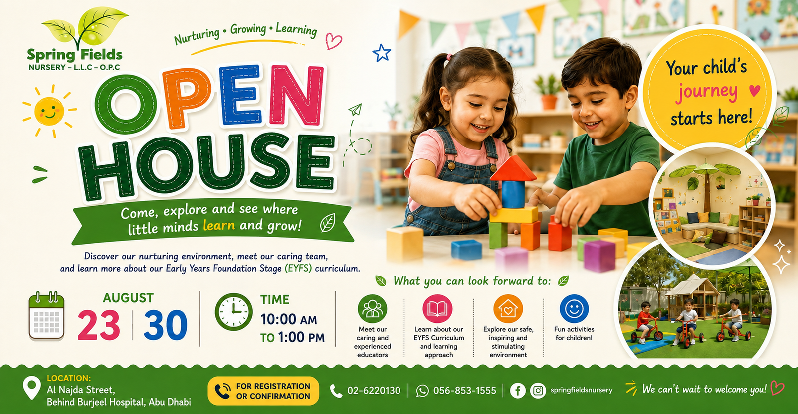 Spring Fields Nursery Open House in Abu Dhabi Come Explore, Learn and Grow