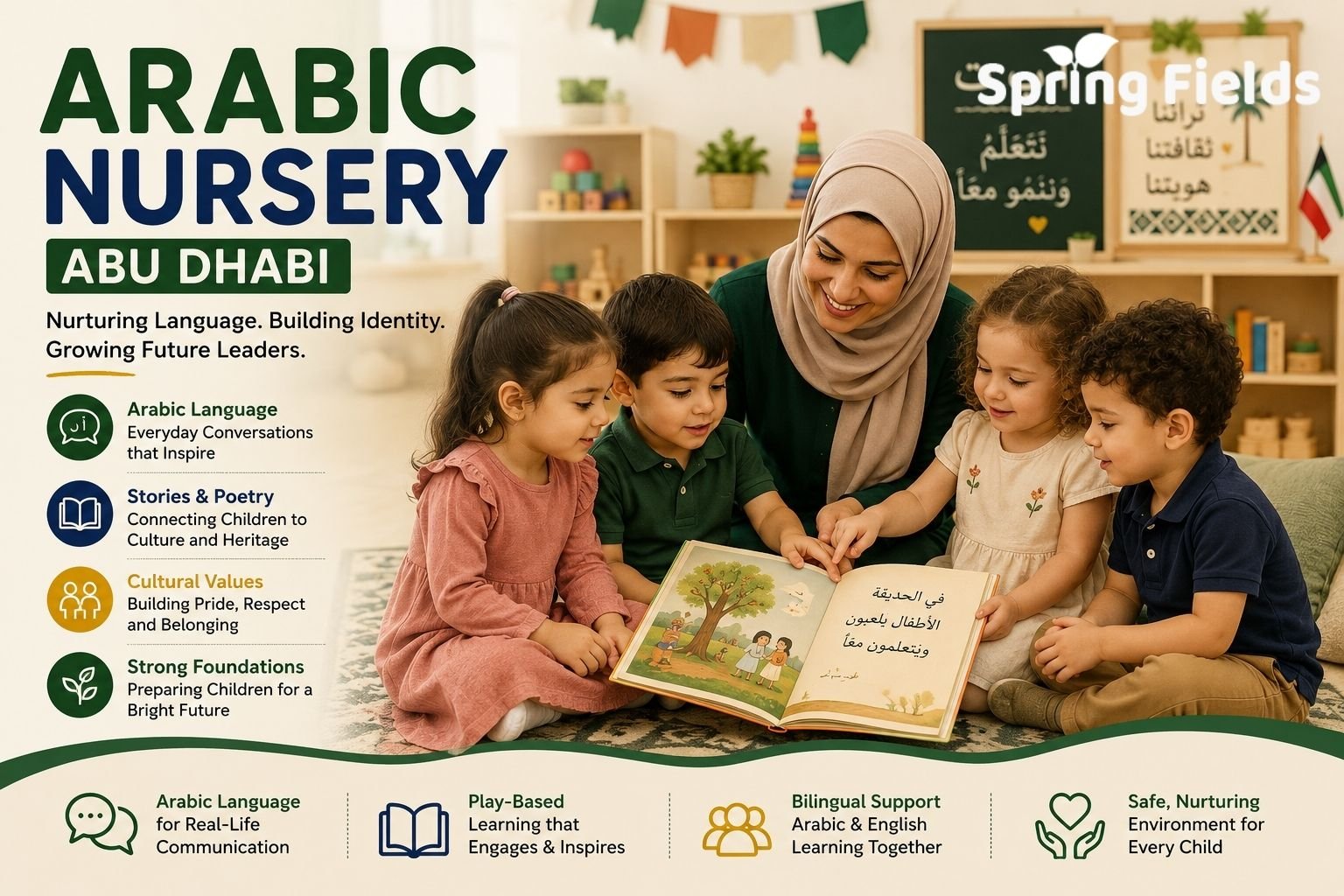 Arabic nursery Abu Dhabi children learning through language, stories and play