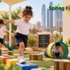 Children taking part in movement-rich learning at a nursery in Abu Dhabi