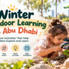 Toddlers exploring nature during outdoor learning at a nursery in Abu Dhabi